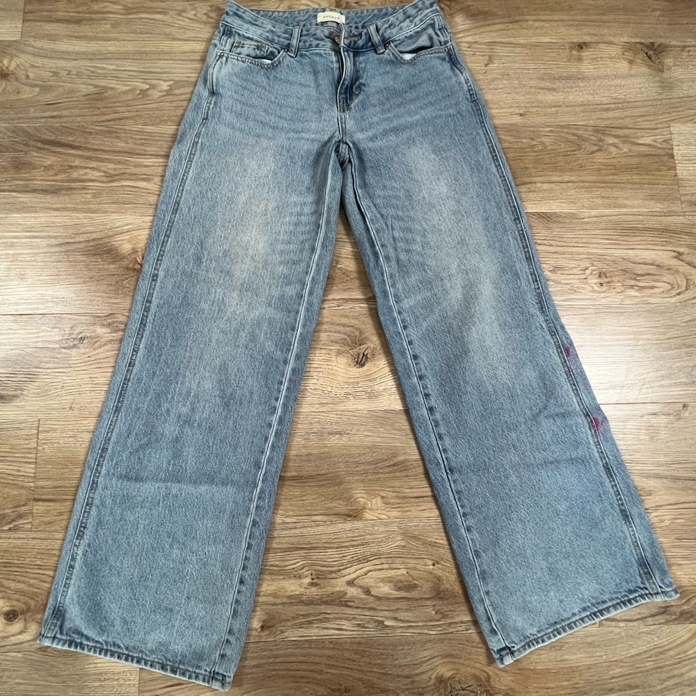 Pacsun Casey Low Rise Baggy Light Blue Jeans 25